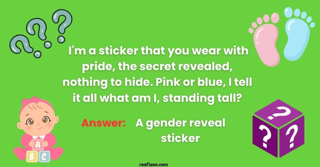 Printable and Card-Ready Gender Reveal Riddles