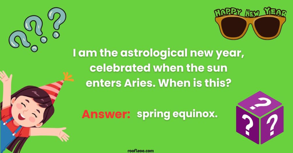 Zodiac and Astrological New Year Mysteries Riddles