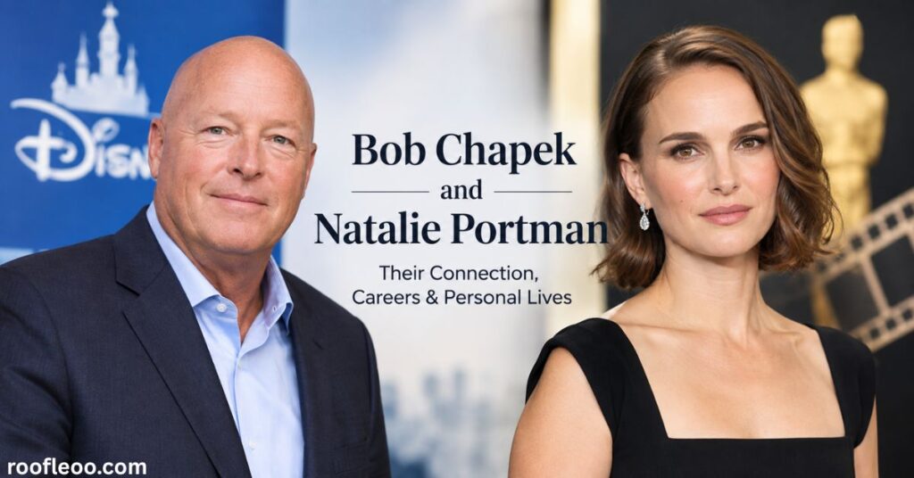 Bob Chapek and Natalie Portman