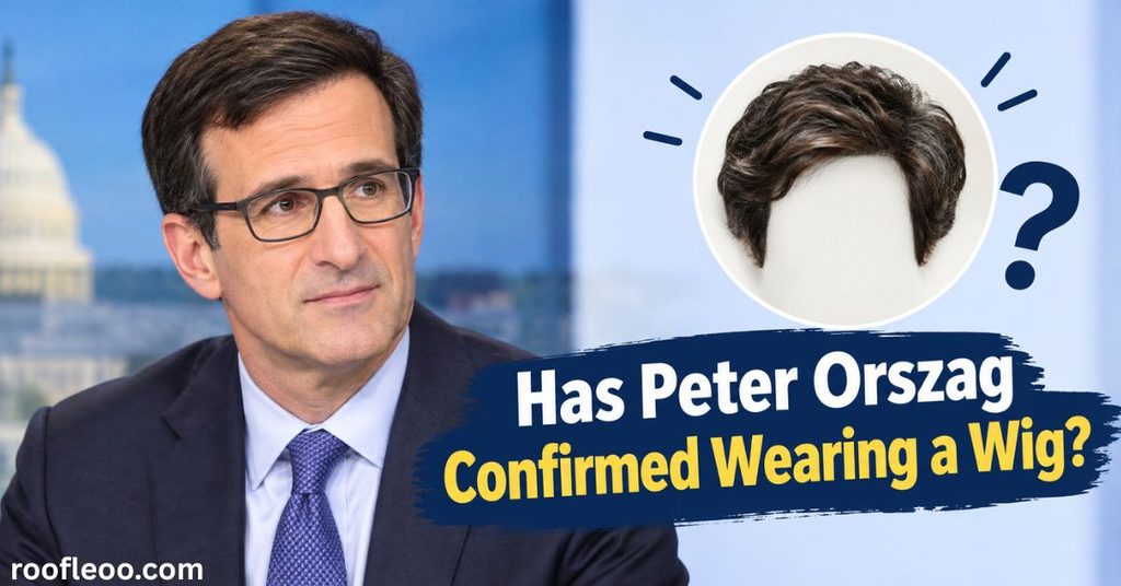 Has Peter Orszag Confirmed Wearing a Wig