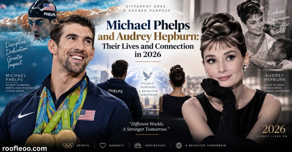 Michael Phelps and Audrey Hepburn