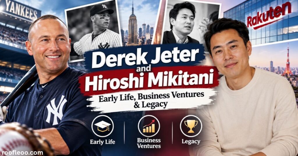 Derek Jeter and Hiroshi Mikitani