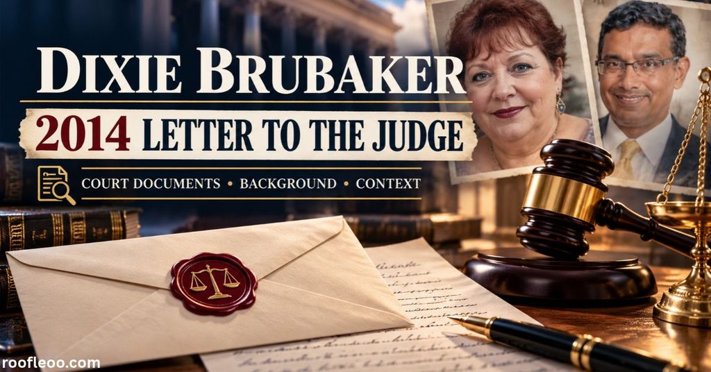Dixie Brubaker 2014 Letter to the Judge