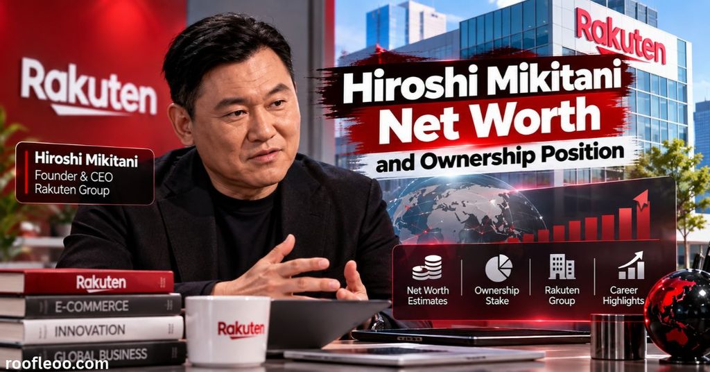 Hiroshi Mikitani Net Worth and Ownership Position