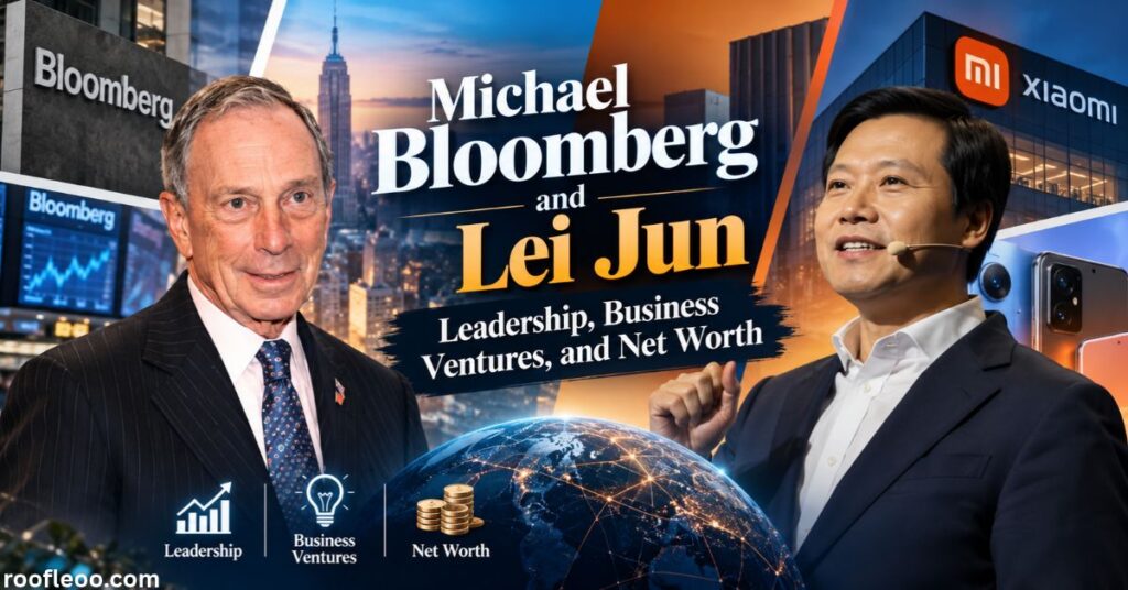 Michael Bloomberg and Lei Jun